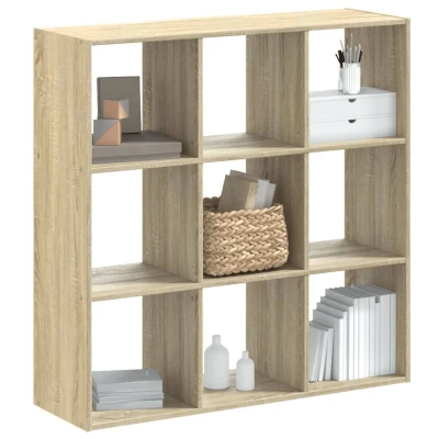 Afbeelding van Boekenkast 102x32x102 cm bewerkt hout sonoma eikenkleurig
