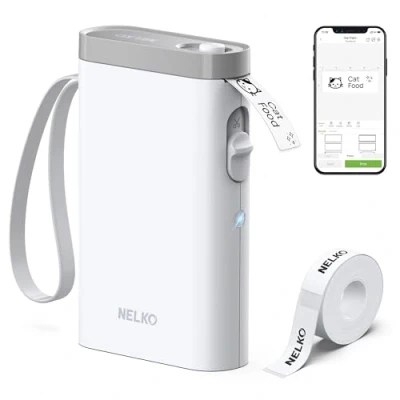 Afbeelding van Nelko Bluetooth labelprinter P21 Draagbare Draadloze Mini met iOS Android Voor thuis, kantoor Wit