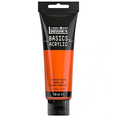 Afbeelding van Liquitex Basics Tube Acrylverf, 118 ml, fluorescerend oranje