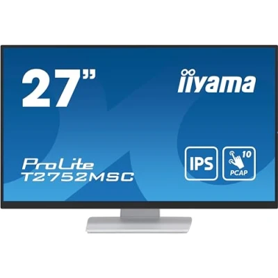 Afbeelding van Iiyama ProLite T2752MSC W1 Touchscreen monitor Energielabel: E (A G) 68.6 cm (27 inch) 1920 x 1080 Pixel 16:9 5 ms HDMI, DisplayPort, Hoofdtelefoon (3.5 mm