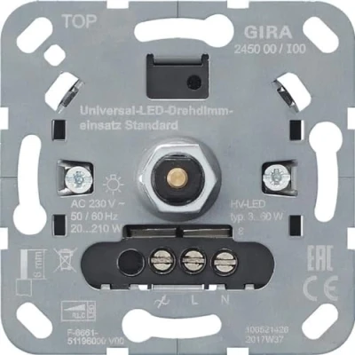 Afbeelding van Gira systeem 3000 universele led draaidimmer 245000