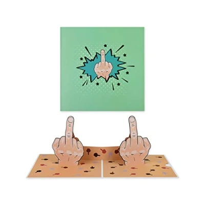 Afbeelding van ds. distinctive style Grappige pop up verjaardagskaart met bruidsvinger
