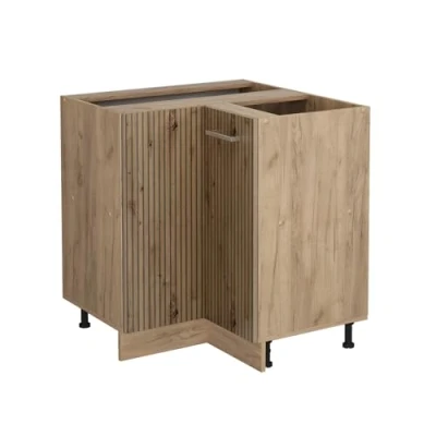 Afbeelding van Vicco Hoekkast R Line, Artisanaal eiken/Krachtige eik goud, 75.6 cm zonder werkblad