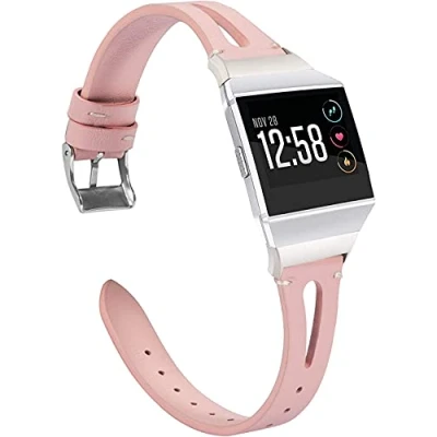 Afbeelding van Chainfo Compatibel met Fitbit Ionic horlogeband van leer snelwisseling, elegante armband voor smartwatch (patroon 1)