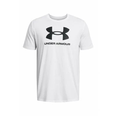 Afbeelding van Under Armour Short Sleeve Graph Sportstyle LOGO Update Tshirt print, Heren, Maat: XL, White