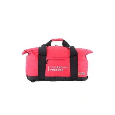 Afbeelding van National Geographic Opvouwbare Reistas / Weekendtas Sporttas 48 Liter Vegan Pathway Rood