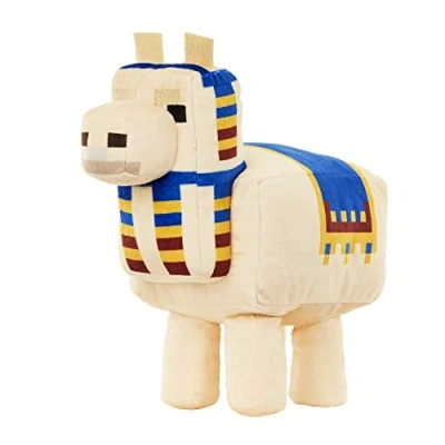 Afbeelding van Minecraft Mattel HJD24 Basic lama figuur, videogame geïnspireerd zacht pluche speelgoed, verzamelspeelgoed, cadeau voor kinderen vanaf 3 jaar
