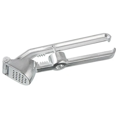 Afbeelding van Fackelmann Knoflookpers met noten en van zilverkleurig aluminium, 15,5 cm, cm