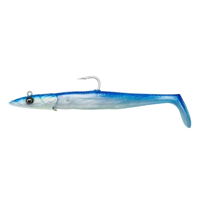 Afbeelding van Savage Gear Sandeel V2 Sinking Blue Pearl Silver 27,5cm (275g) (2+1) Shad