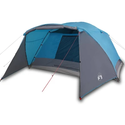 Afbeelding van Tent 6 persoons 412x370x190 cm 190T taft blauw