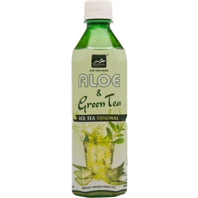 Afbeelding van 20x Tropical Aloe Vera Drink Green Tea Natural 500 ml