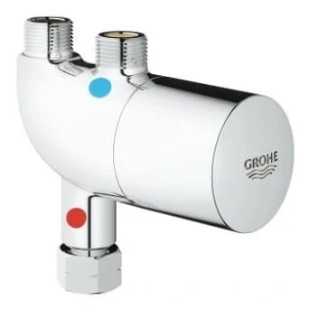 Afbeelding van Grohe Grohtherm micro onderbouw thermostaat Chroom