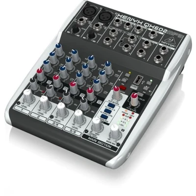 Image de Mixage Et Production Behringer Xenyx Qx602Mp3 Analogiques Sorties Num