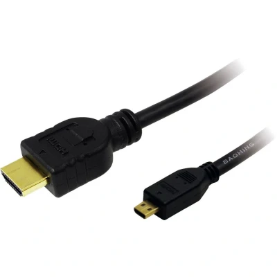 Afbeelding van LogiLink CH0032 HDMI kabel Aansluitkabel A stekker, micro D stekker 2.00 m Zwart 4K UHD