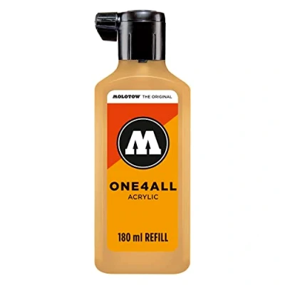 Afbeelding van Molotow ONE4ALL™ 180ml Okergele navul Inkt op acrylbasis