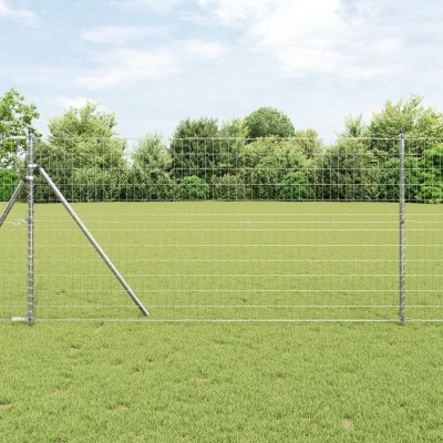 Afbeelding van vidaXL Euro Hek 1.2x10 m Gegalvaniseerd Staal