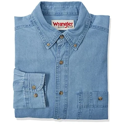 Afbeelding van Wrangler Jeanshemd Heren Denim Overhemd (3 stuks), #NAME?