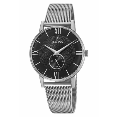 Afbeelding van Festina Retro Horloge, Heren, Maat: One Size, Black