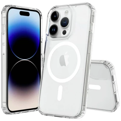 Afbeelding van JT Berlin Pankow Clear MagSafe Backcover Apple iPhone 15 Pro Transparant compatible