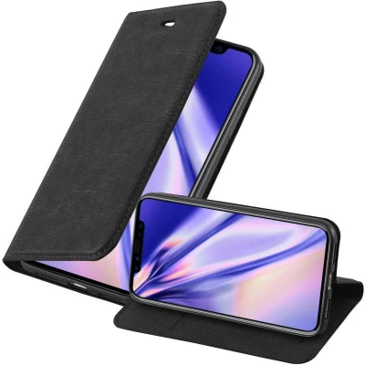 Afbeelding van Cadorabo Hoesje geschikt voor Apple iPhone XS MAX in ZWARTE NACHT Beschermhoes met magnetische sluiting, standfunctie en kaartvakje Book Case Cover Etui
