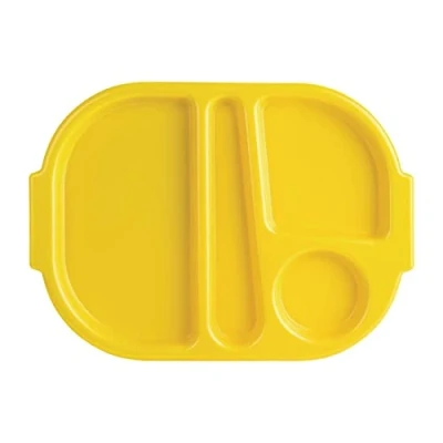 Afbeelding van Kristallon Dienbladen met Vakken 32,2 X 23,6cm Geel DL127 Horeca &amp; Professioneel