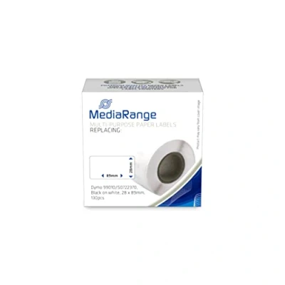 Afbeelding van MediaRange Dymo compatible labels wit 99010 28mm x 89mm 130 stuks