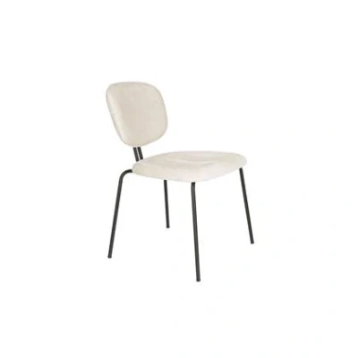 Afbeelding van Feliz Lifestyle Bouton Eetkamerstoelen Off White Set van 2