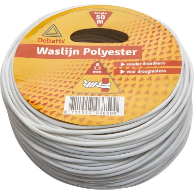 Afbeelding van Poly.waslijn droogmolen wit Deltafix