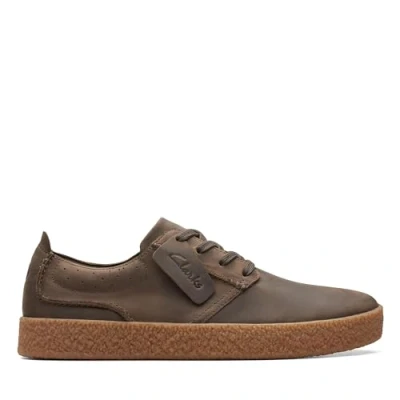 Afbeelding van Clarks Streethilllace, sneakers voor heren, Dark Olive Lea