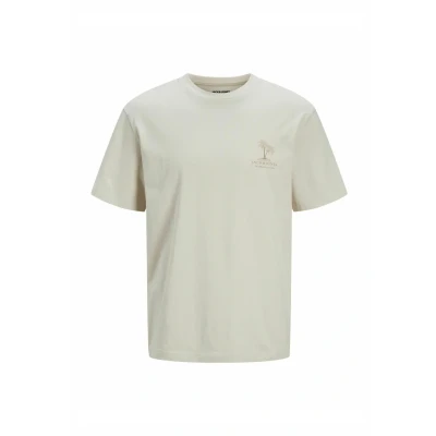 Afbeelding van Jack &amp; Jones Gedruckt Rundhalsausschnitt Tshirt print, Heren, Maat: Small, Moonbeam