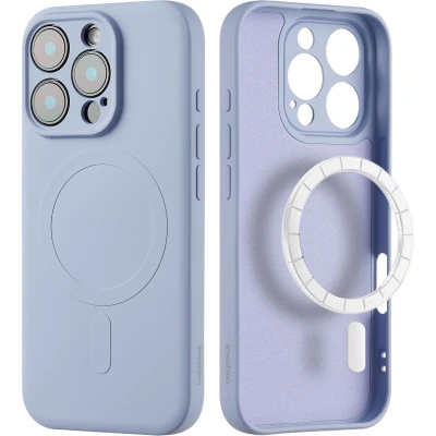 Afbeelding van imoshion Hoesje Geschikt voor iPhone 16 Pro Max Siliconen Color Backcover MagSafe Lila