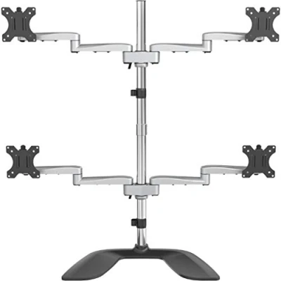 Afbeelding van Screen Table Support Startech ARMQUADSS Black/Silver 32&quot;
