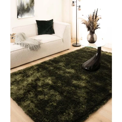 Afbeelding van Shaggy Tapijt/Vloerkleed Spark Olijfgroen 200x300 Cm