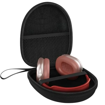 Afbeelding van MyGadget Hoofdtelefoontas 21 x 18,5 cm Over Ear oortelefoon beschermhoes en accessoires universele reisbox zwarte hoes