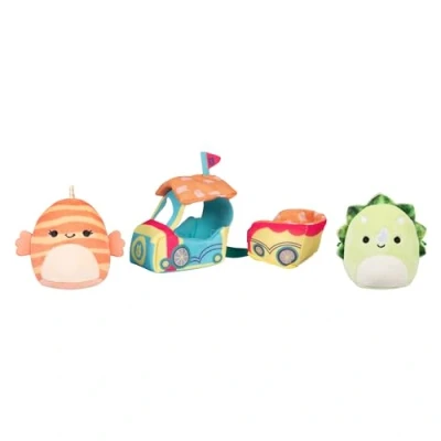 Afbeelding van Squishville Mini Squishmallows Plush Figure Accessoires Set Ticket to Ride 5 cm