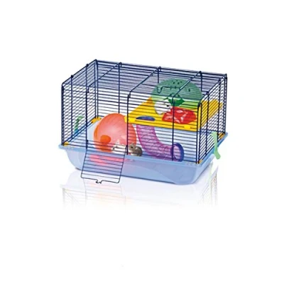 Afbeelding van Imac Criceti 9 kooi voor rotatoren, blauw/geel