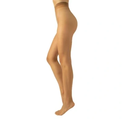 Afbeelding van CALZITALY Transparante panty met zonnebronseffect natuurlijk, brons S, M, L 8 DEN Made in Italy, Natuurlijke tan