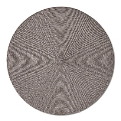 Afbeelding van Zeller Placemat 1 stuks rond mokka bruin geweven 38 cm