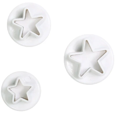 Afbeelding van Culpitt Plunger Cutter Set Sterren 3st.