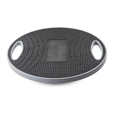 Afbeelding van Matchu Sports Balance board Balans bord Anti slip trainer fitness 41 cm diameter Zwart
