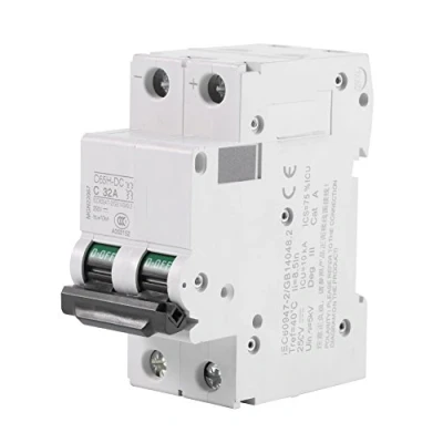 Afbeelding van 2P 250V C65H DC stroomonderbreker met laagspanning, voor zonnepanelen, neutraal, 32 A