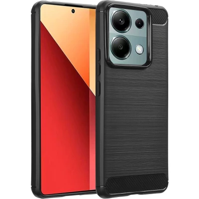 Afbeelding van imoshion Hoesje Geschikt voor Xiaomi Redmi Note 13 Pro (5G) / Poco X6 Siliconen Brushed Backcover Zwart