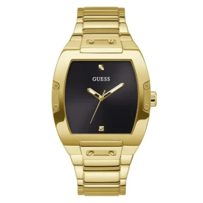 Afbeelding van Guess Phoenix Genuine Unisex Horloge goldcoloured/black, Maat: One Size, Gold coloured/black