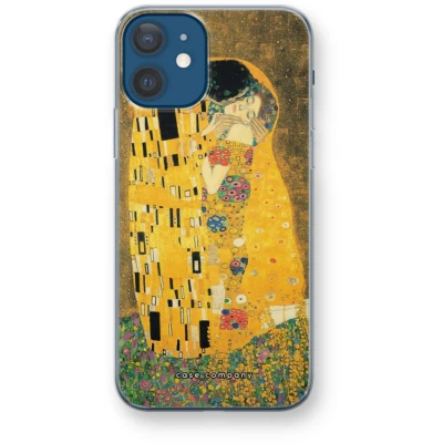 Afbeelding van Case Company® hoesje geschikt voor iPhone 12 Der Kuss Soft Cover Telefoonhoesje Bescherming aan alle Kanten en Schermrand
