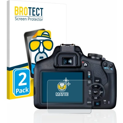 Afbeelding van BROTECT Screenprotector voor Canon EOS 2000D Folie Beschermfolie matte (2 Stuks)