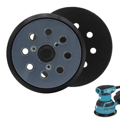 Afbeelding van disque de ponçage 8 trous pour Makita BO5041 Velcro 125 mm 2 pièces remplacement ponceuse orbitale BO5021 BO5031 M9204 BBO180 DBO180 MT924