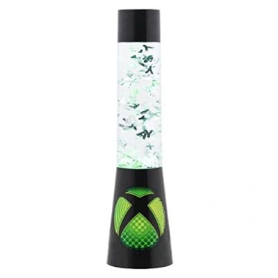 Image de Paladone XBOX Lampe à paillettes flux de liquide avec icônes flottantes Produit sous licence officielle Microsoft Veilleuse chambre coucher