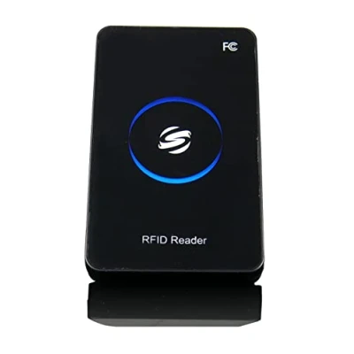 Afbeelding van RFID labellezer, identificatie van goederen en personen, radiogolftechnologie, EM4100, T5577, SMC4001, HDWR HD RD80