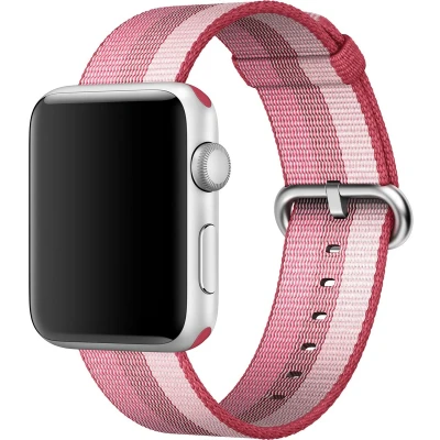 Afbeelding van Apple origineel Woven Nylon Watch 42mm / 44mm 45mm 49mm Berry MPW32ZM/A