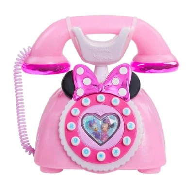 Afbeelding van Just Play Minnie Mouse Ring Me Rotary Phone, kleur roze, 88272